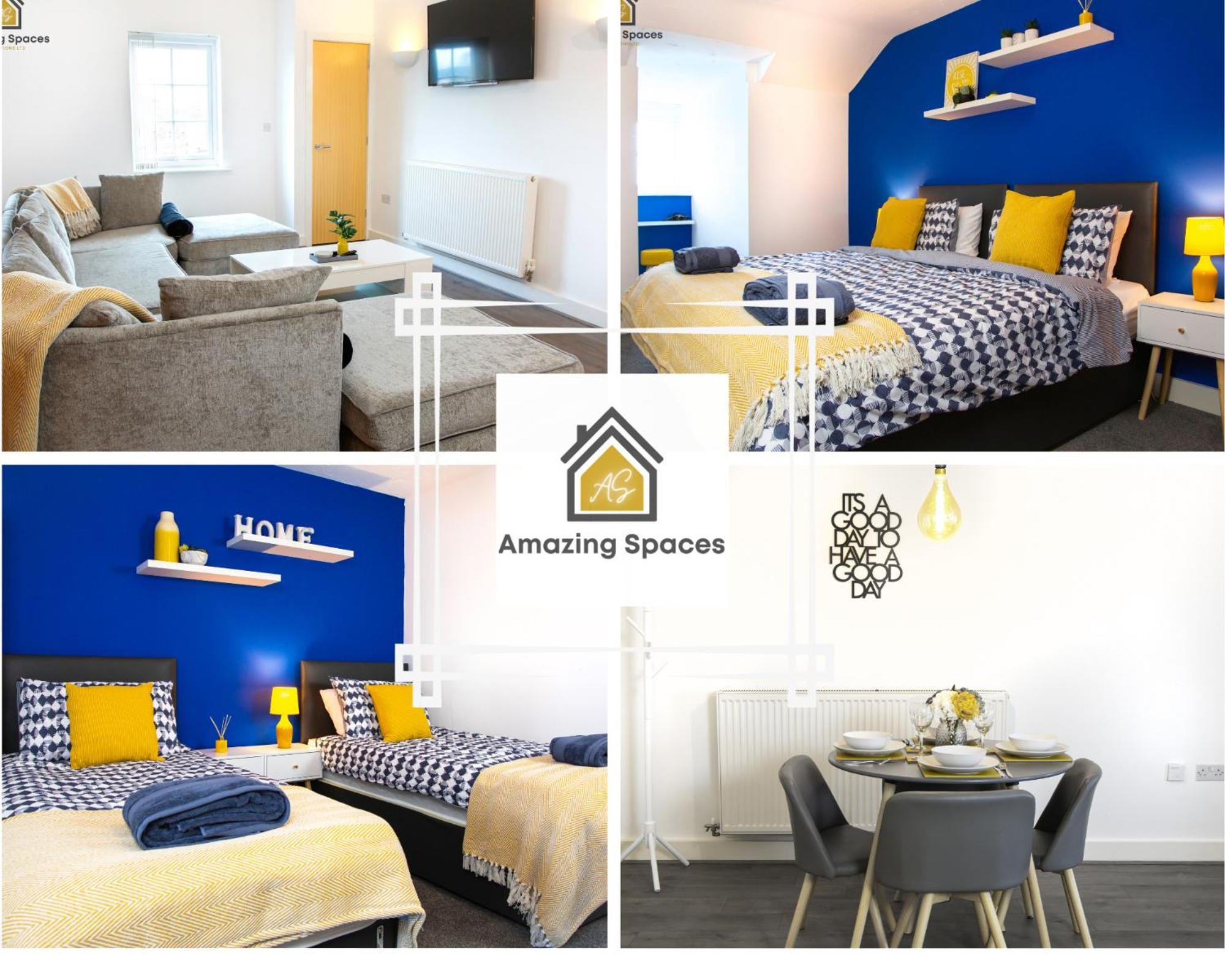 Large Unique 2 Bedroom Duplex Apartment With Private Parking & Free Wifi - Vat Qualifying By Amazing Spaces Relocations Ltd Warrington  Dış mekan fotoğraf